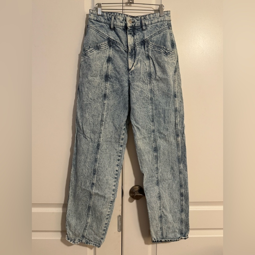 Isabel Marant Acid Wash Denim Jeans